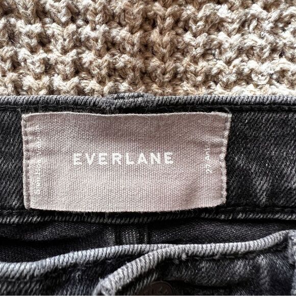 Everlane The High-Rise Skinny Jean Faded Washed Black 27 Ankle - Picture 7 of 8